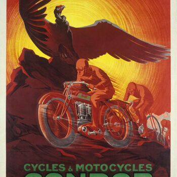 Cycles & Motocyles Condor, rapides-souples-puissants, 1928 (Photo: J. Bélat).