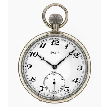 Montre de poche Phénix, boîte maillechort, 1930-1960 (Photo: J. Bélat).