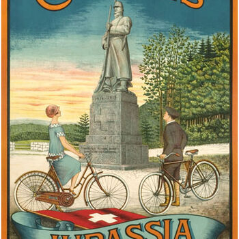 Cycles Jurassia Bassecourt Jura Bernois, vers 1930 (Photo: J. Bélat).